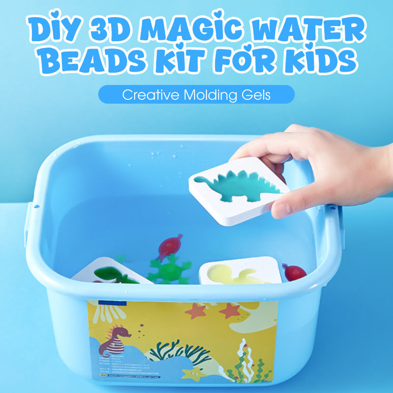 3D Water Beads Kit Non-Toxic Reusable Molds
