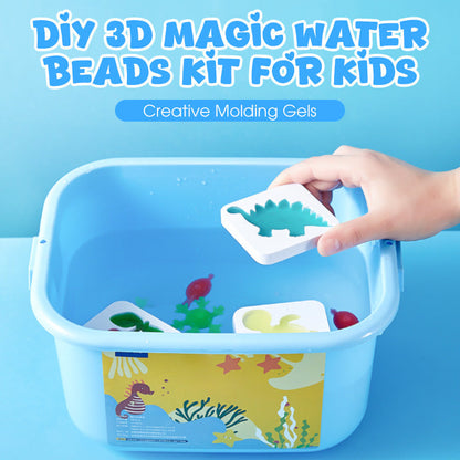 3D Water Beads Kit Non-Toxic Reusable Molds