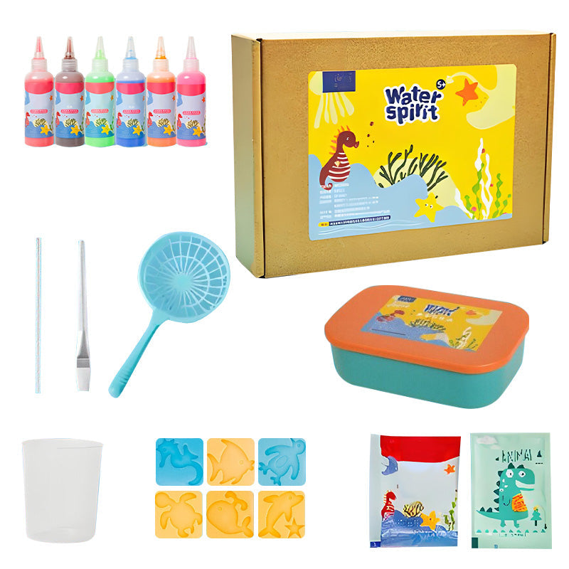 3D Water Beads Kit Non-Toxic Reusable Molds
