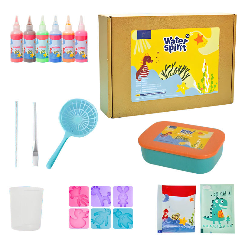 3D Water Beads Kit Non-Toxic Reusable Molds
