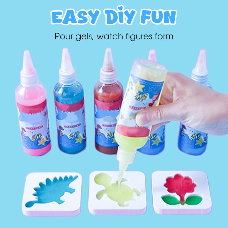3D Water Beads Kit Non-Toxic Reusable Molds