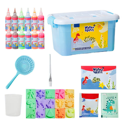 3D Water Beads Kit Non-Toxic Reusable Molds