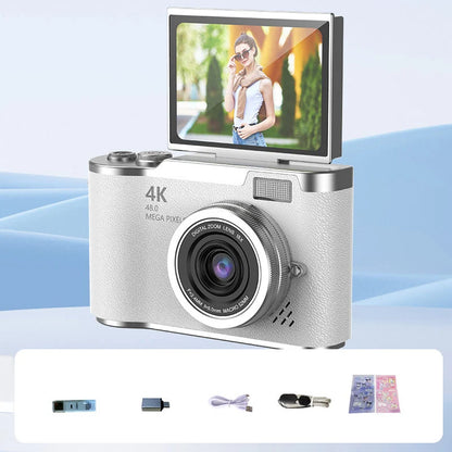 4K HD Digital Camera with Swivel Screen Display