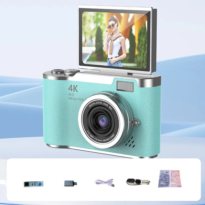 4K HD Digital Camera with Swivel Screen Display