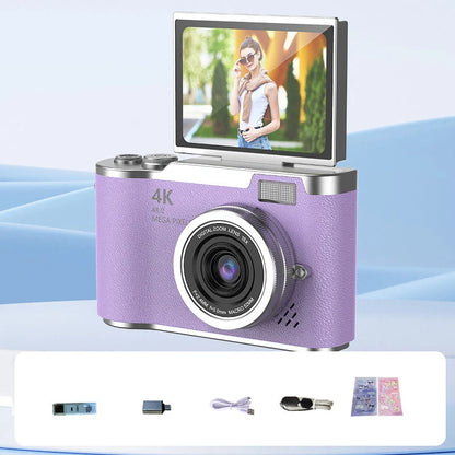 4K HD Digital Camera with Swivel Screen Display