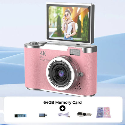 4K HD Digital Camera with Swivel Screen Display