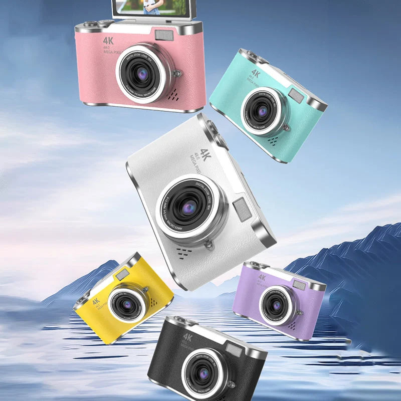 4K HD Digital Camera with Swivel Screen Display