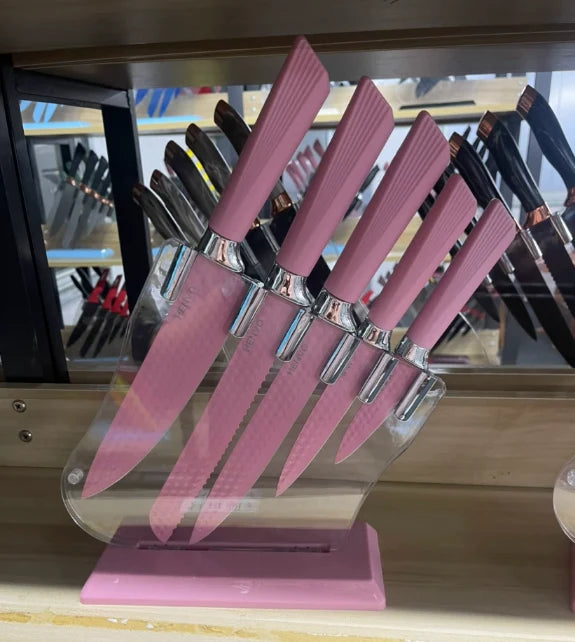 6-Piece Kitchen Knife Set Crafted in Stainless Steel