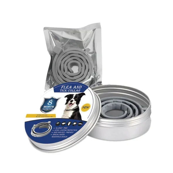 8-Month Pet Collar for Protection Against Ticks and Fleas