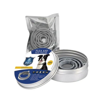 8-Month Pet Collar for Protection Against Ticks and Fleas