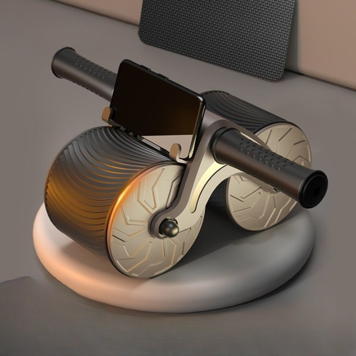 Ab Wheel Dual-Wheel Stability & Automatic Return