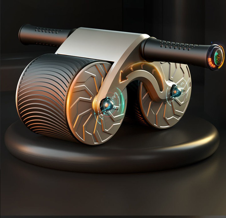 Ab Wheel Dual-Wheel Stability & Automatic Return