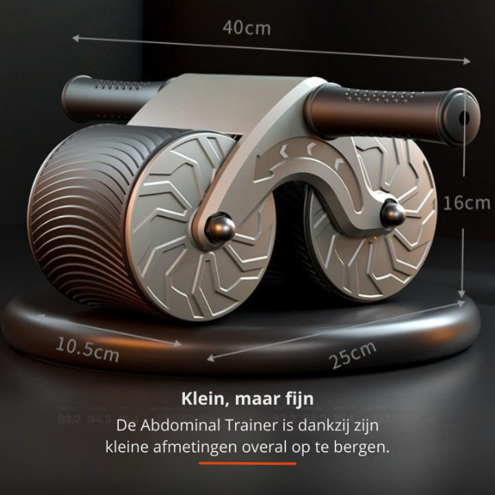 Ab Wheel Dual-Wheel Stability & Automatic Return