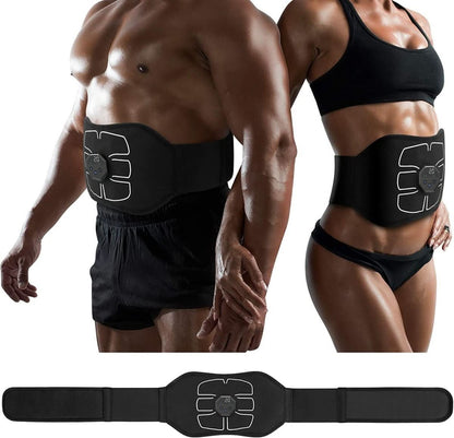 Abdominal Belt EMS 6 Modes Water-Activated Pads USB Rechargeable