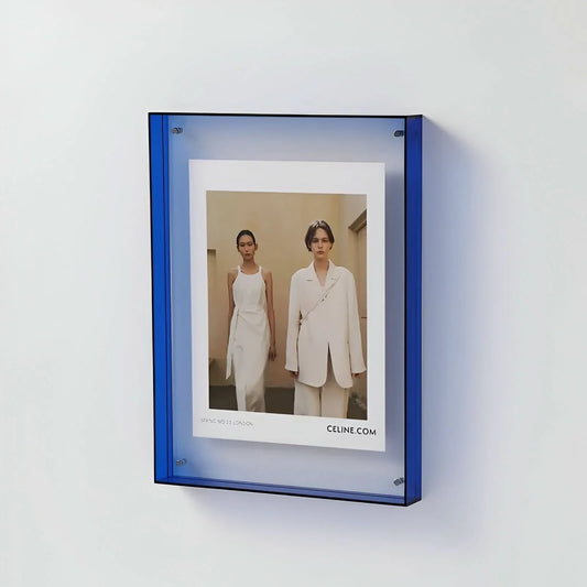 Acrylic Photo Frame Frameless Floating Two-Panel