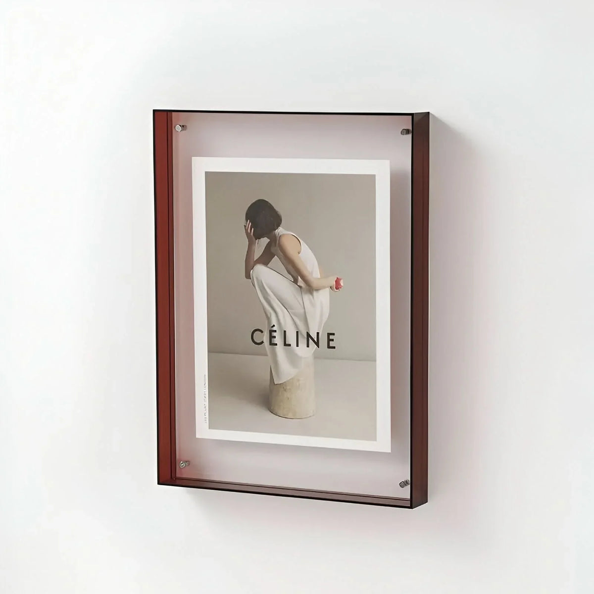 Acrylic Photo Frame Frameless Floating Two-Panel