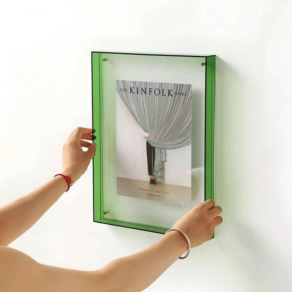 Acrylic Photo Frame Frameless Floating Two-Panel