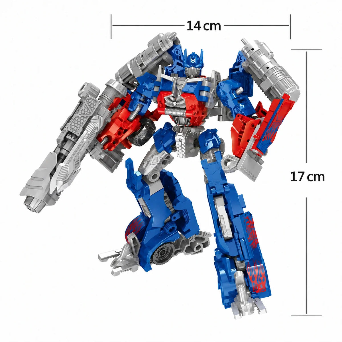 Action Figure Transformable Robot & Vehicle Modes Flexible Joints