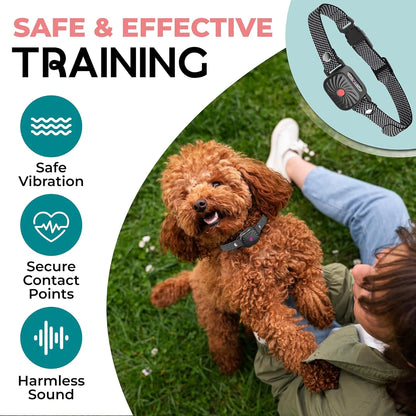 Adjustable Anti-Bark Collar for Small Dogs | Vibration & Sound | IP87 Waterproof