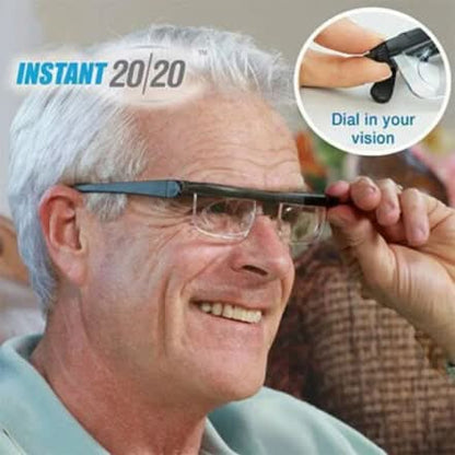 Adjustable Focus Glasses Prescription-Free Lightweight Impact-Resistant