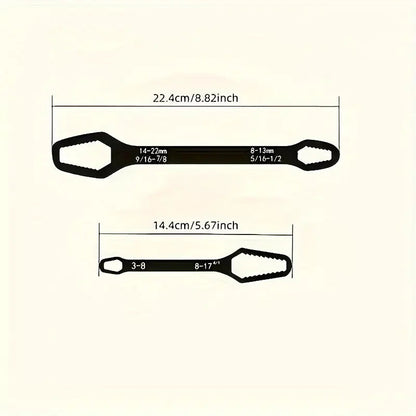 Adjustable Wrench Double-Ended Dual Range