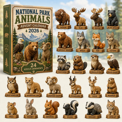 Advent Calendar 24 Acrylic Animal Ornaments