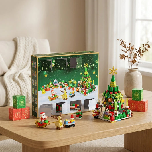 Advent Calendar 24-Day Buildable Blocks Ready To Play