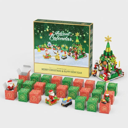Advent Calendar 24-Day Buildable Blocks Ready To Play