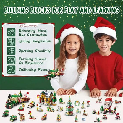 Advent Calendar 24-Day Buildable Blocks Ready To Play