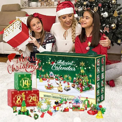 Advent Calendar 24-Day Buildable Blocks Ready To Play