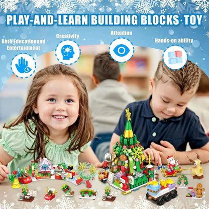 Advent Calendar 24-Day Buildable Blocks Ready To Play