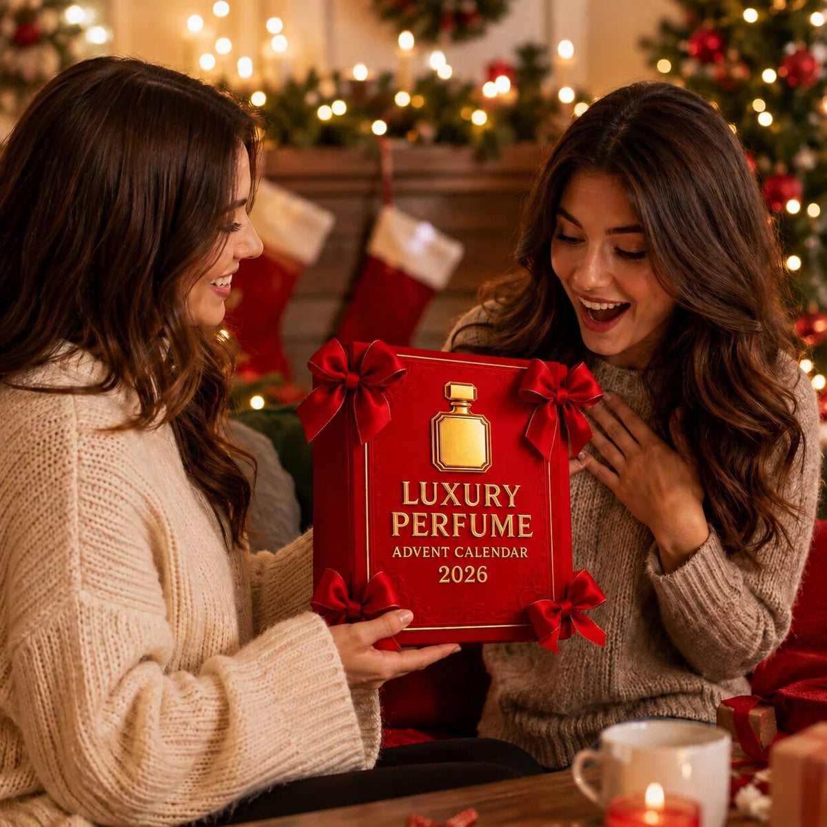Advent Calendar 24-Day Perfume Bottle Artwork