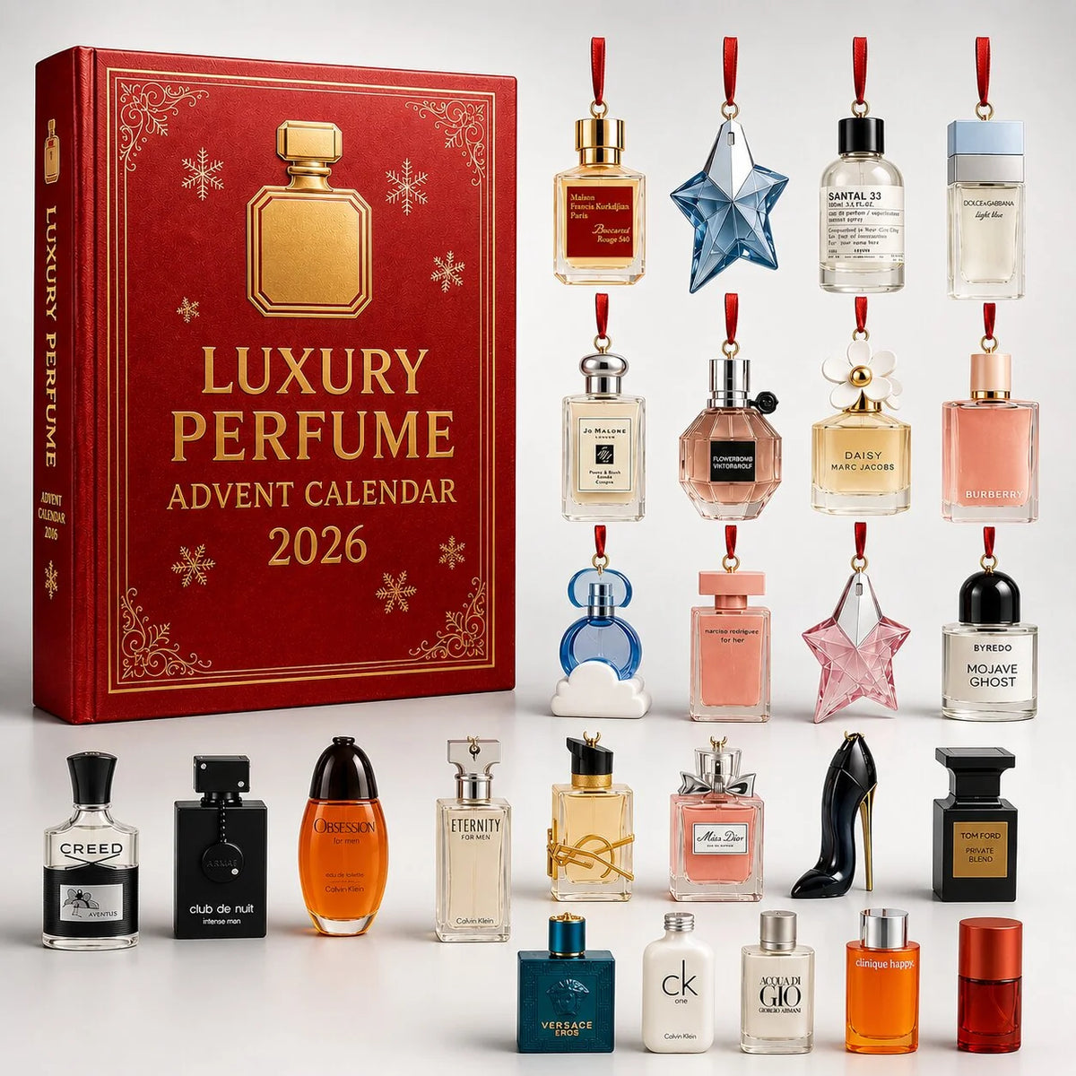 Advent Calendar 24-Day Perfume Bottle Artwork