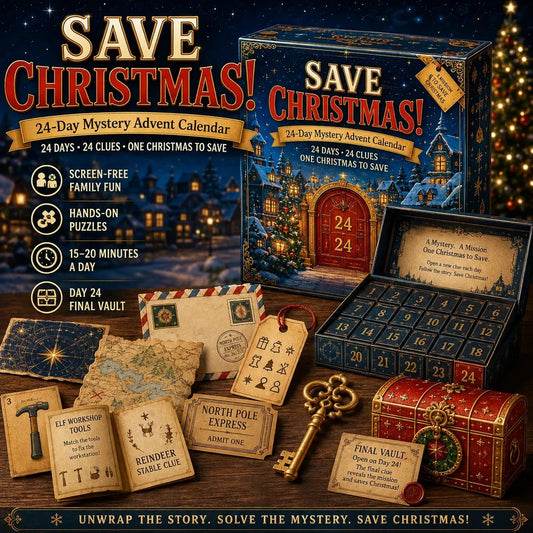 Advent Calendar 24-Day Screen-Free Puzzle Adventure