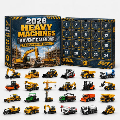 Advent Calendar 24 Die-Cast Vehicles Reusable Compartments