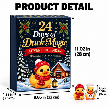 Advent Calendar 24 Festive Duck Figures in Costumes