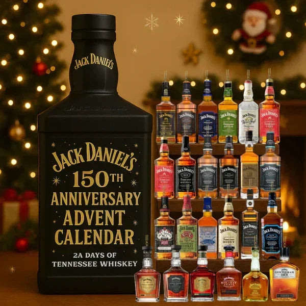 Advent Calendar 24 Mini Bottles Christmas Tree Decorations
