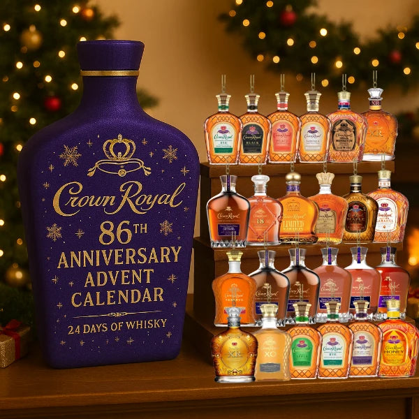 Advent Calendar 24 Mini Bottles Christmas Tree Decorations