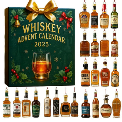 Advent Calendar 24 Mini Bottles Christmas Tree Decorations