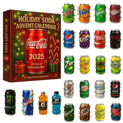 Advent Calendar 24 Mini Bottles Christmas Tree Decorations