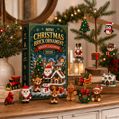 Advent Calendar 24 Mini Christmas Building Sets With Hanging Loops