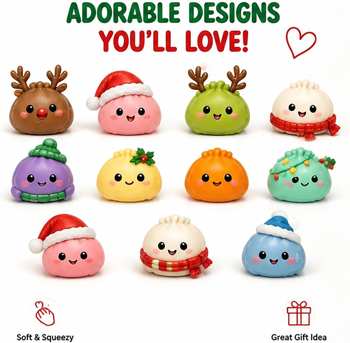 Advent Calendar 24 Squishy Toys for Kids