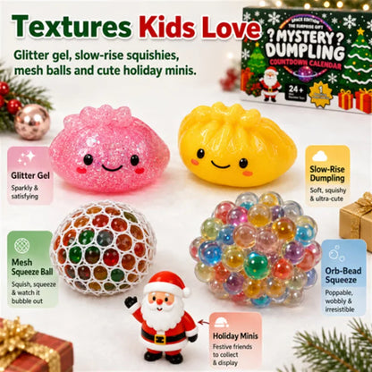 Advent Calendar 24 Surprise Squishy Toys for Kids