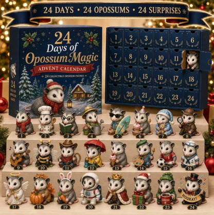 Advent Calendar Acrylic Animal Design 24-Day Countdown
