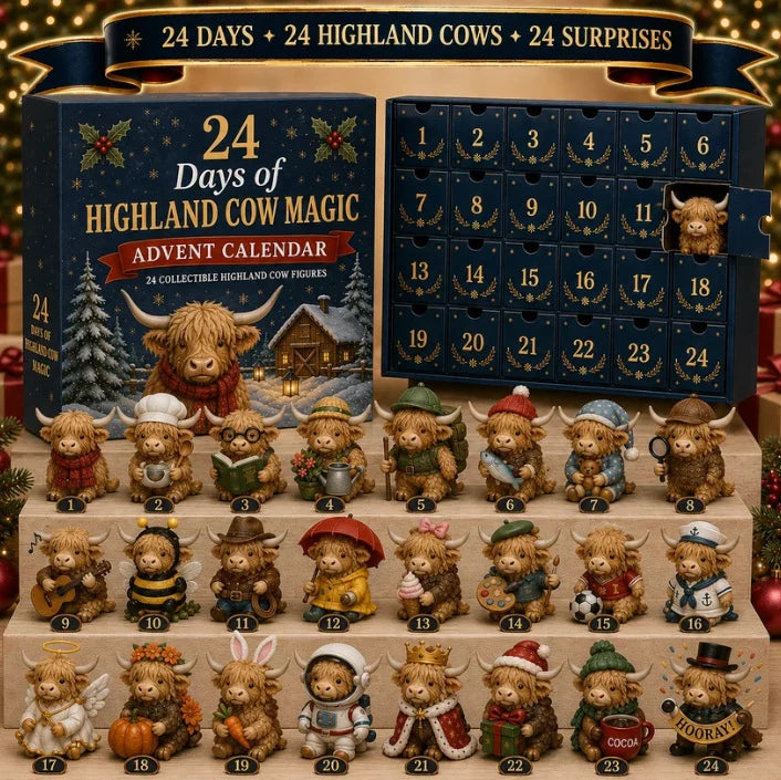 Advent Calendar Acrylic Animal Design 24-Day Countdown