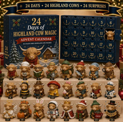 Advent Calendar Acrylic Animal Design 24-Day Countdown