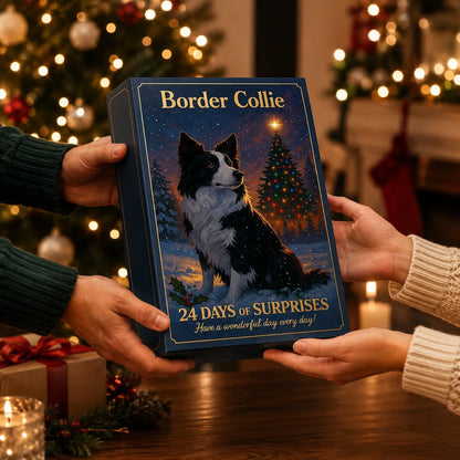 Advent Calendar Border Collie 24-Day Flat 2D Ornaments