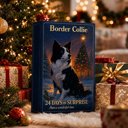 Advent Calendar Border Collie 24-Day Flat 2D Ornaments