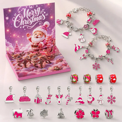 Advent Calendar Bracelet Kit 24-Day Beads & Charms