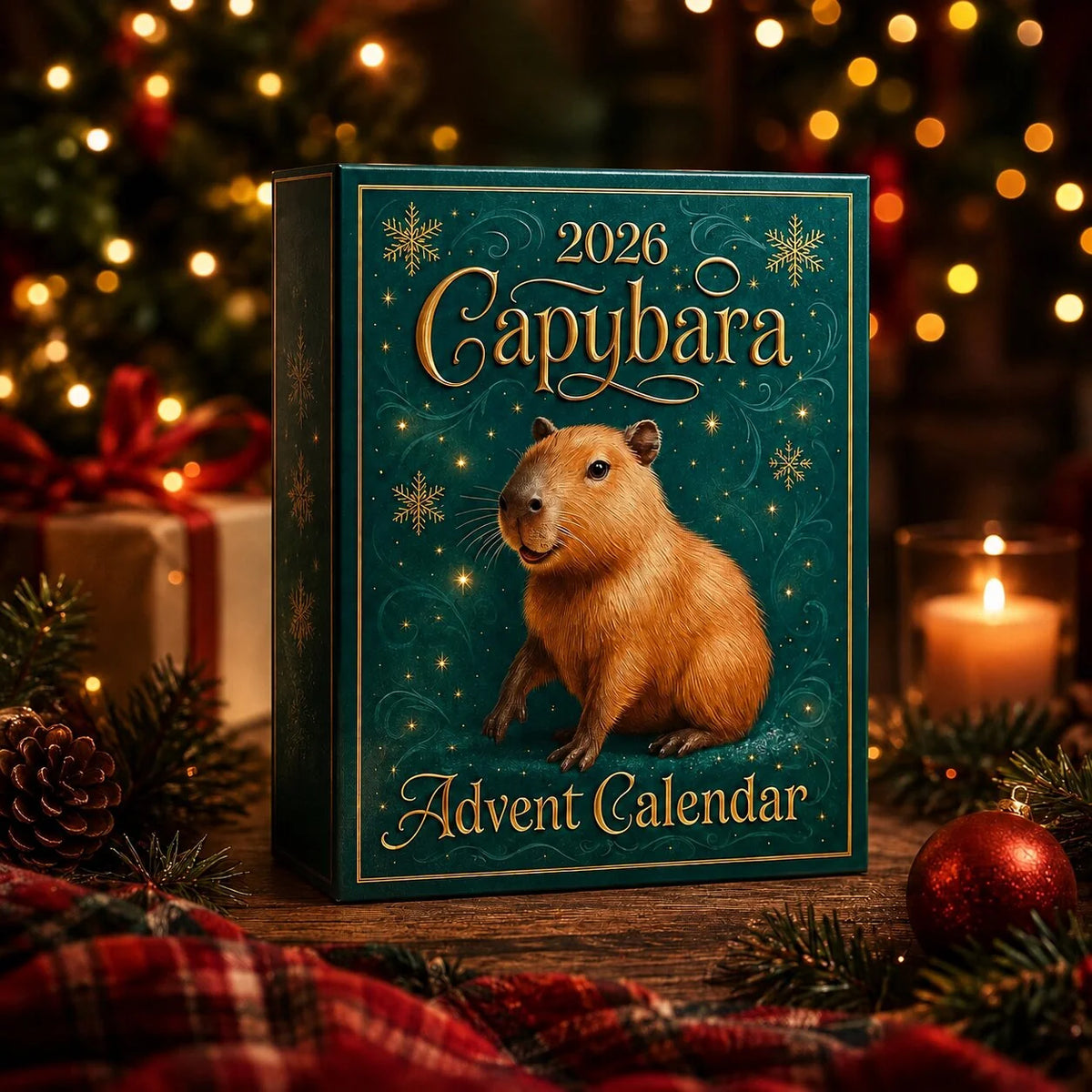 Advent Calendar Capybara 24-Day Flat Plastic